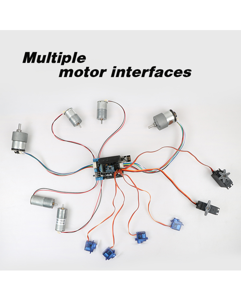 Motor Driver Board Compatible With Arduino R3 Four-Way Motor Driver Board Ps2 Bluetooth Smart Car Robot Arm Tb6612fng front-3