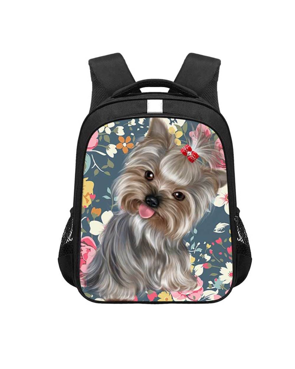13 Inch Dog Boston Terrier Pug German Shepherd Backpack Children School Bags Backpack Boys Girls Schoolbags Kids Bookbag front-1