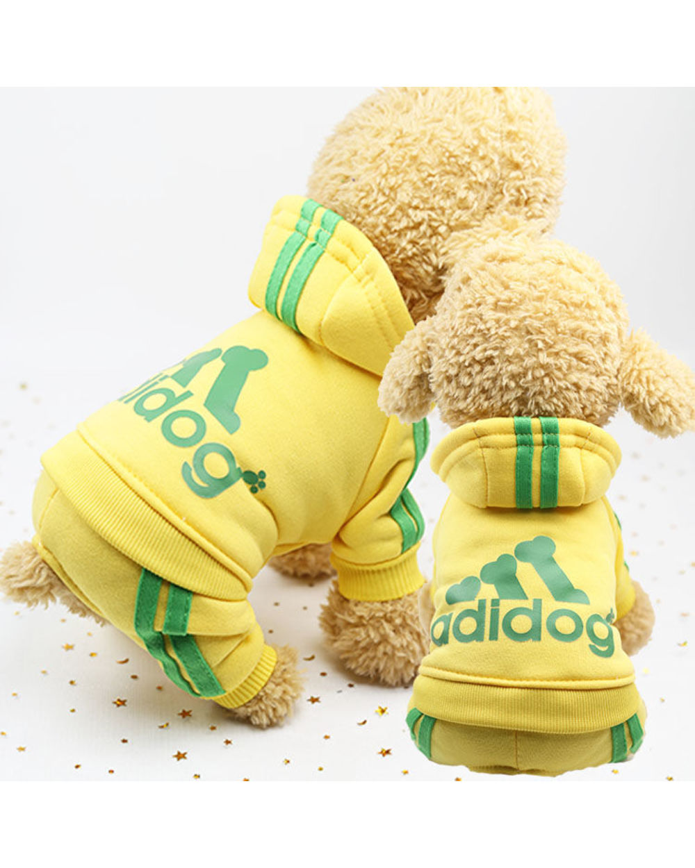 Adidog clothes Autumn And Winter New Pet Clothes Small Medium Luxury Dog Puppy Chihuahua Pet Warm Four-legged Sweater front-3