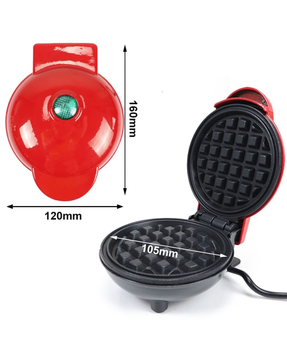 110V 220V Electric Waffles Maker Bubble Egg Cake Oven Breakfast Sandwich Maker Bread Toaster Pan Eggette Machine Mini W front-4
