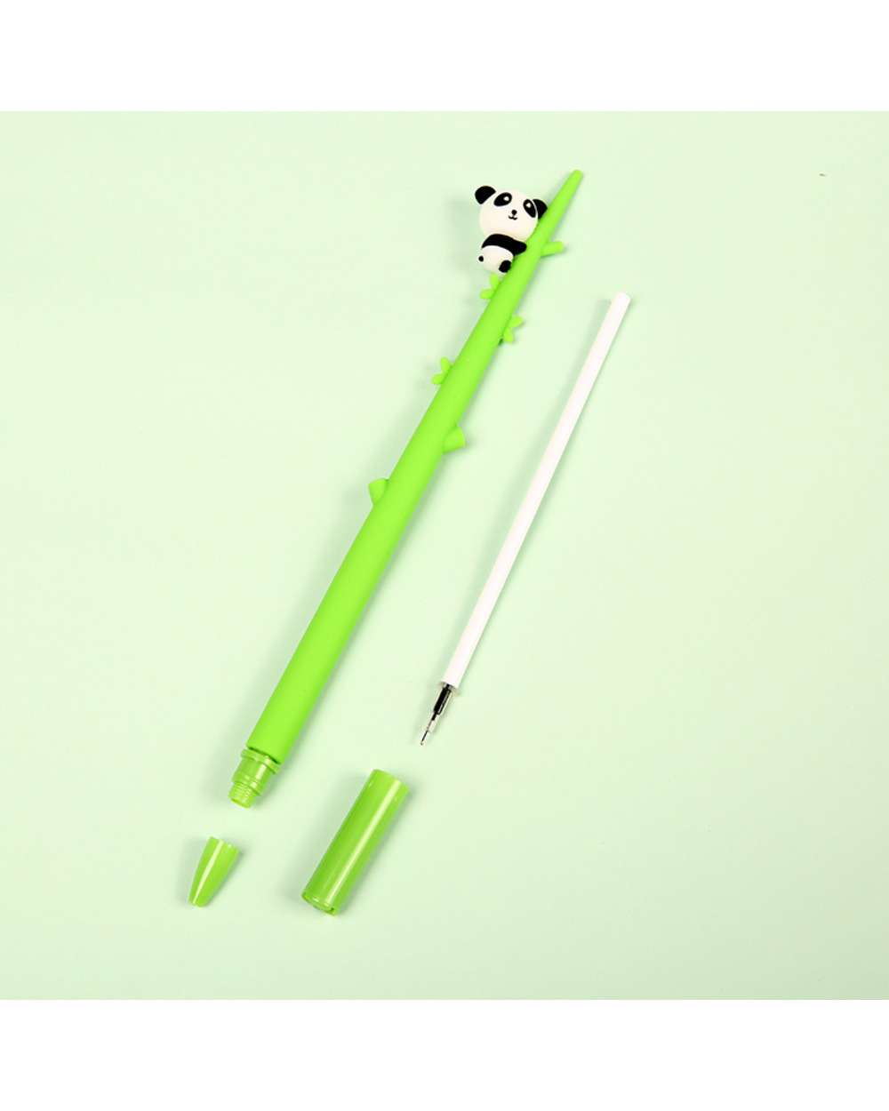 0.5Mm Cute Baby Bamboo Panda Soft Rubber Cute Gel Ink Pen School Office Writing Supply Novelty Gift Stationery Student front-3