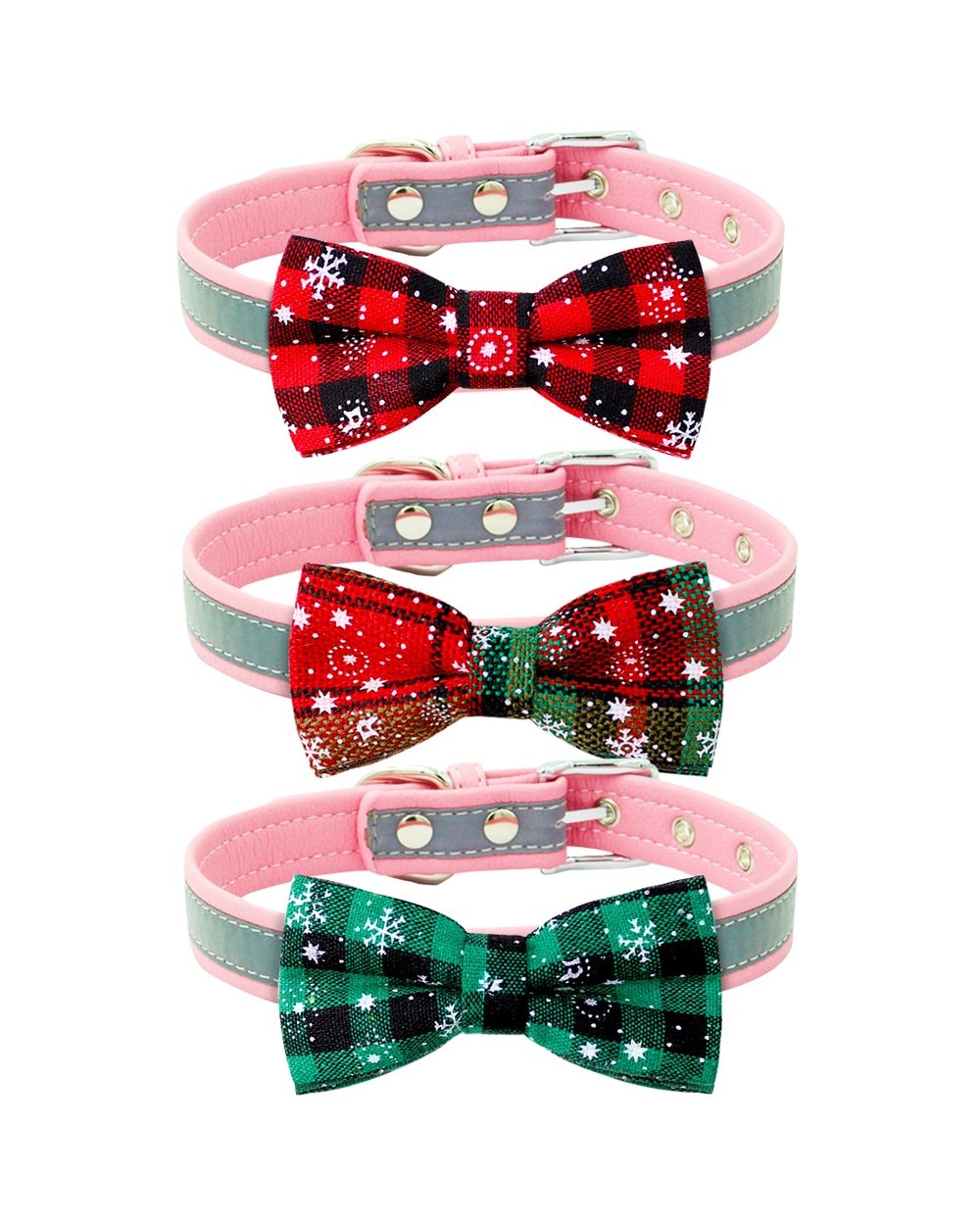 50-100pcs Christmas Dog Bows Removable Dog Collar Pet Dog Bow Tie Dog Christmas Accessories Pet Supplies front-5