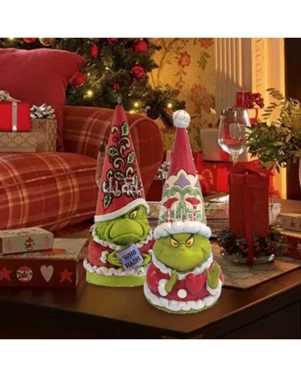 3D Christmas Pendant Christmas Tree Hanging Decoration Resin Xmas Green Hair Monster Ornament New Year Gift tspidy front-2