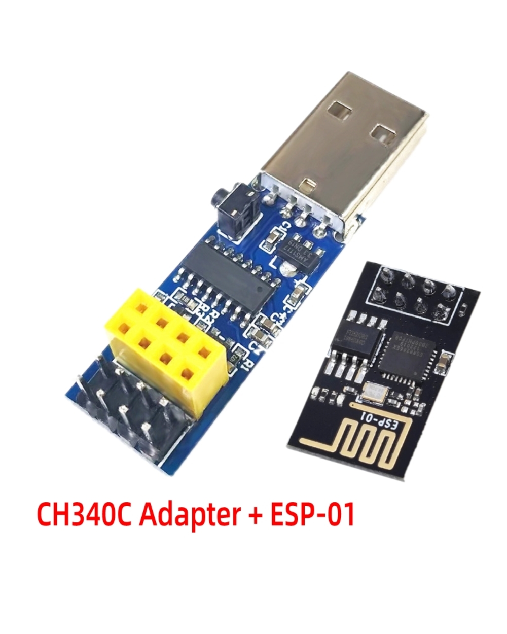 Ch340c Usb To Esp8266 Serial Esp-01 Esp-01S Esp01 Esp01s Wireless Wifi Developent Board Module For Arduino Programmer A front-2