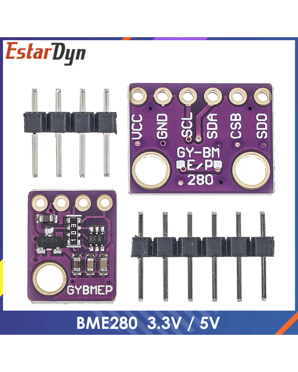 Bme280 3.3V 5V Digital Sensor Temperature Humidity Barometric Pressure Sensor Module I2c Spi 1.8-5V Bme280 Sensor Module front-0