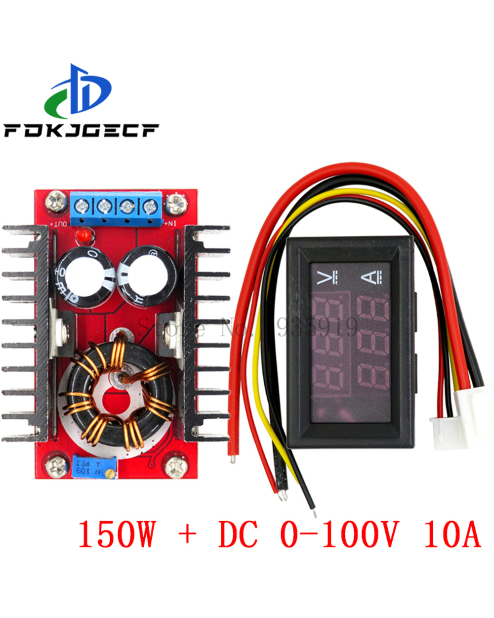 Dc 9A 300W 150W Boost Converter Step Down Buck Converter Power Module Dc 0-100V 10A Digital Voltmeter Ammeter Dual Disp front-1