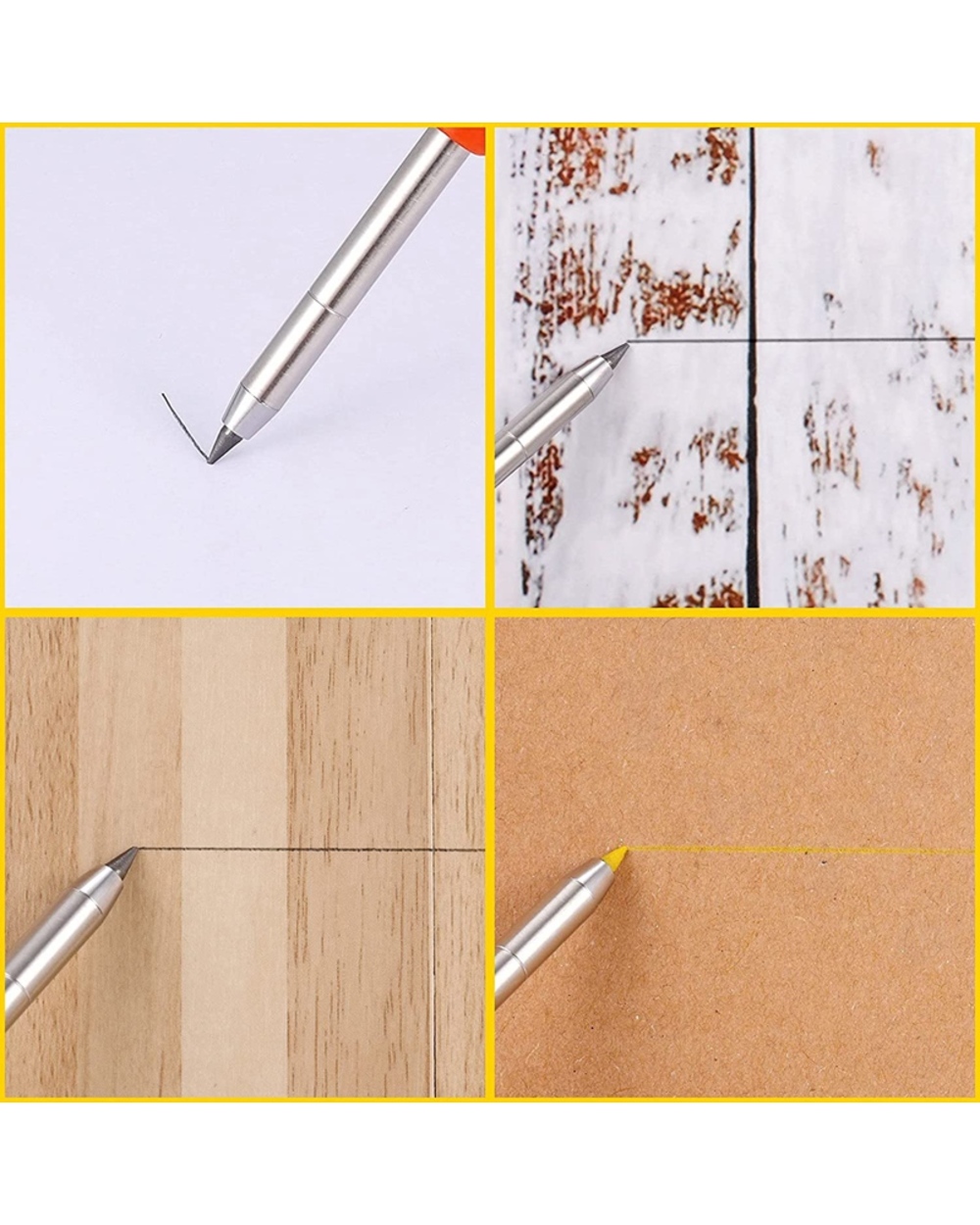 3Pcs Carpenter Pencils Construction Pencils With Refills Leads Mechanical Pencil Architect Pencils Pica Dry Pen For Dra front-3