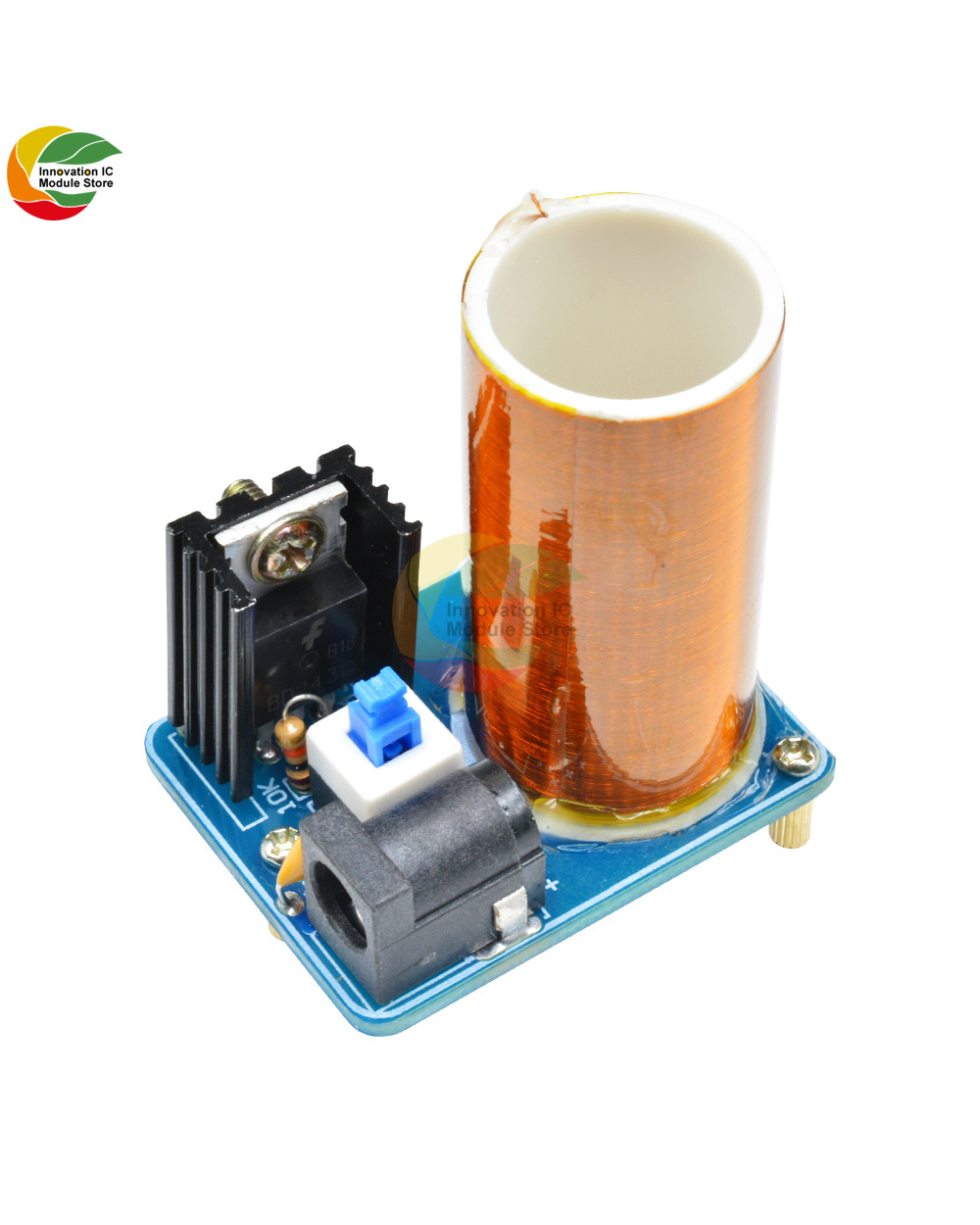 Bd243 Mini Tesla Coil Kit Magic Props Diy Parts Empty Lights Technology Diy Electronics Bd243c Diy Mini Tesla Coil Modu front-5