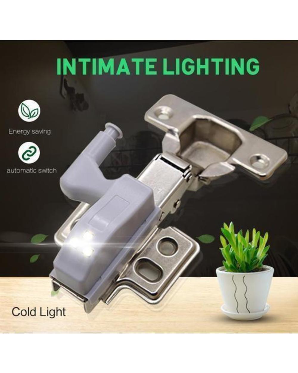 Mechanical Pressure Sensing Led Light Inner Hinge Lamp Under Cabinet Light Universal Wardrobe Light Sensor For Kitchen front-0