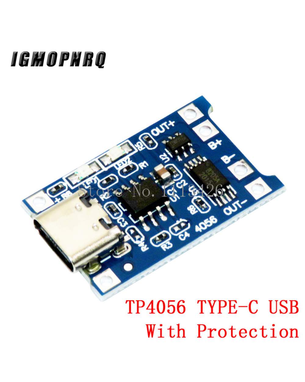 5Pcs Micro Usb 5V 1A 18650 Tp4056 Lithium Battery Charger Module Charging Board With Protection Dual Functions 1A Li-Ion front-3