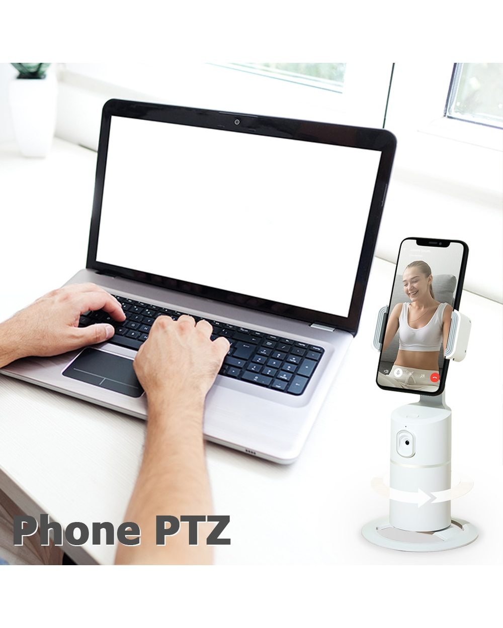 Best auto face tracking tripod 2022 - 360 rotation auto face tracking front-5