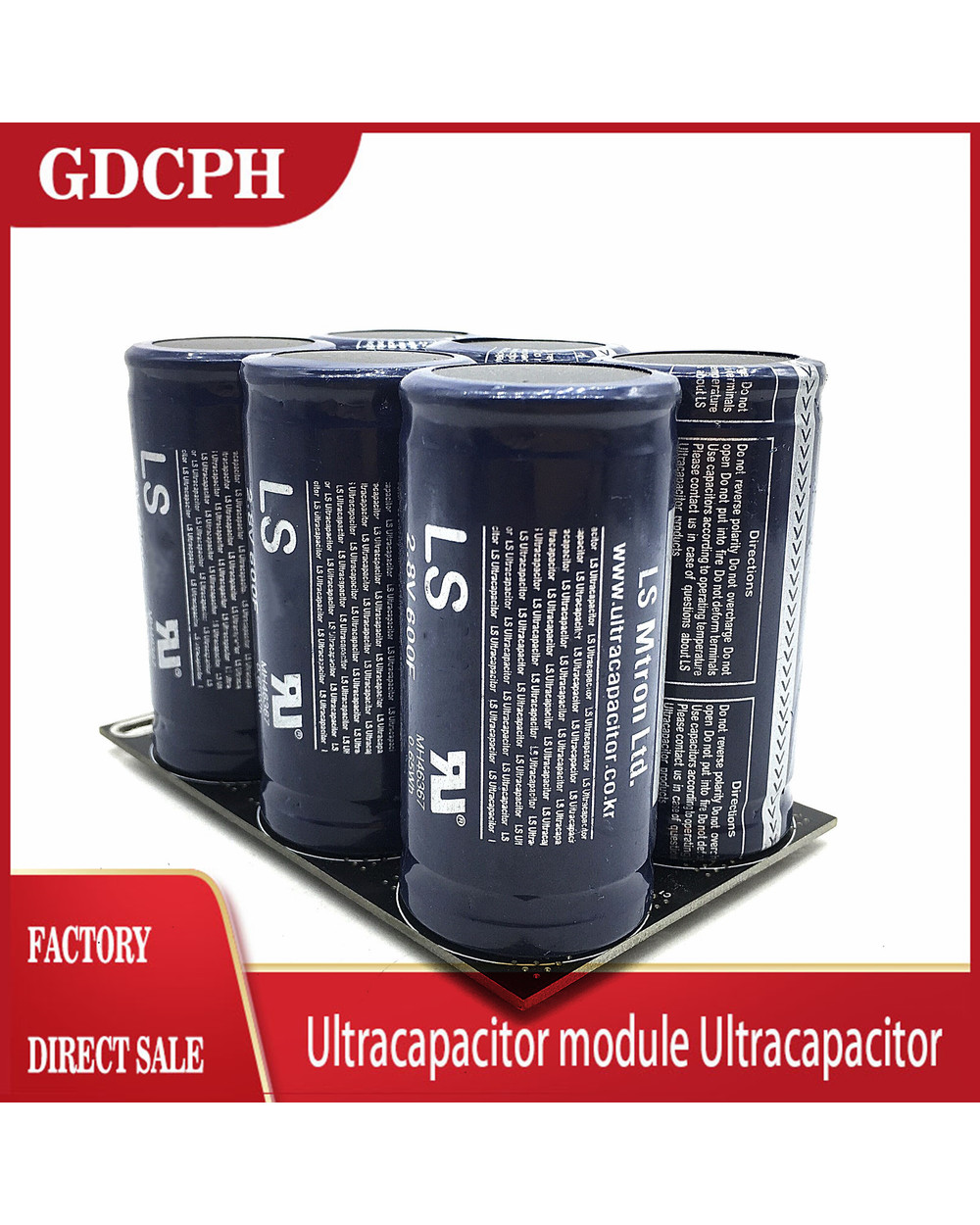 Automotive Rectifier Capacitor 16V100f Supercapacitor 2.8V600f Automotive Starter Capacitor Farad Capacitor front-0