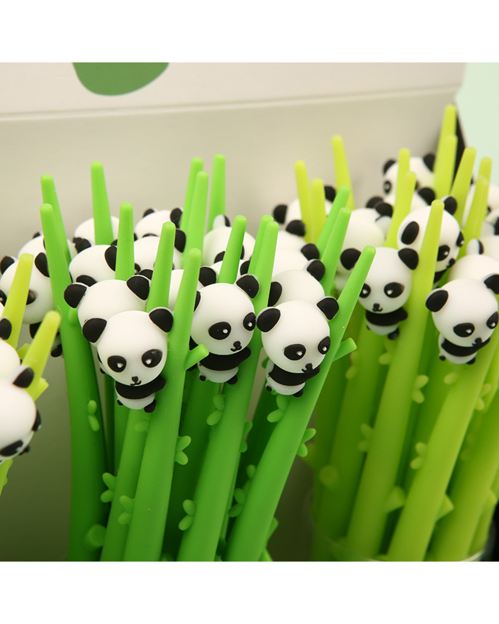 0.5Mm Cute Baby Bamboo Panda Soft Rubber Cute Gel Ink Pen School Office Writing Supply Novelty Gift Stationery Student front-1