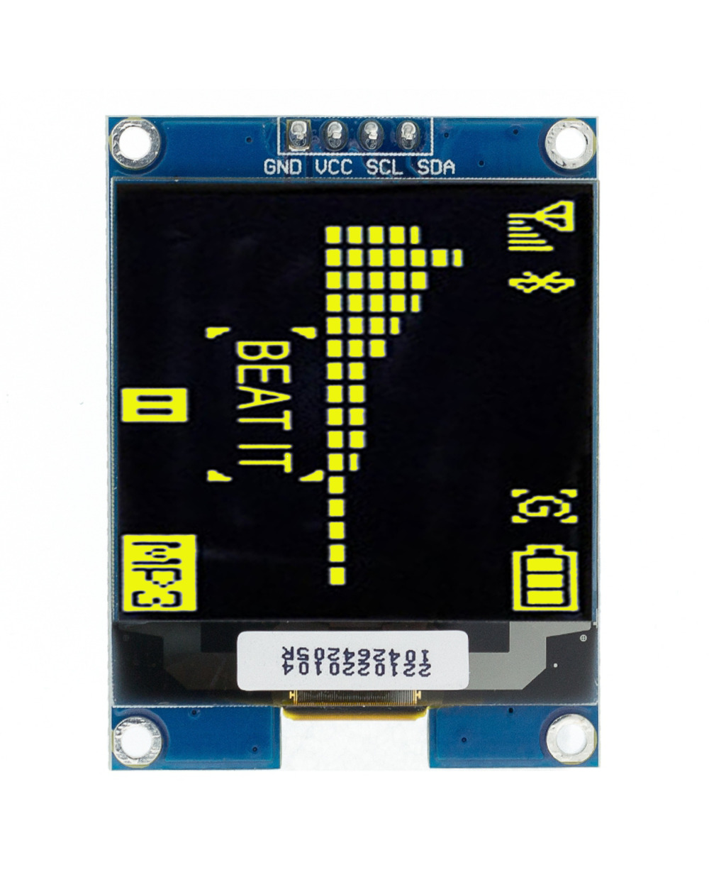1.5 Inch 128X128 Oled Shield Screen Module For Raspberry Pi For Stm32 For Arduino front-2