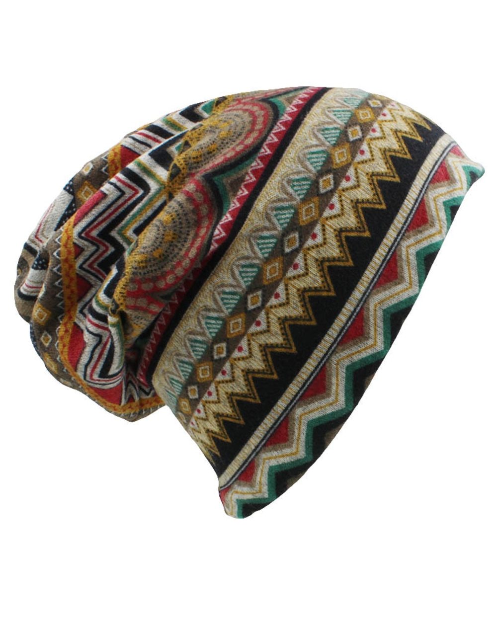 Autumn Winter Skullies Beanies Vintage Design Dual-use Hats For Ladies VG06 front-2
