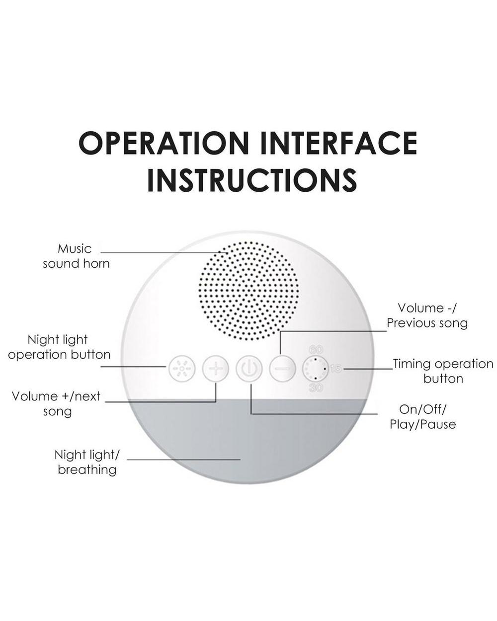 Music Light Sleep Aid Machine front-4