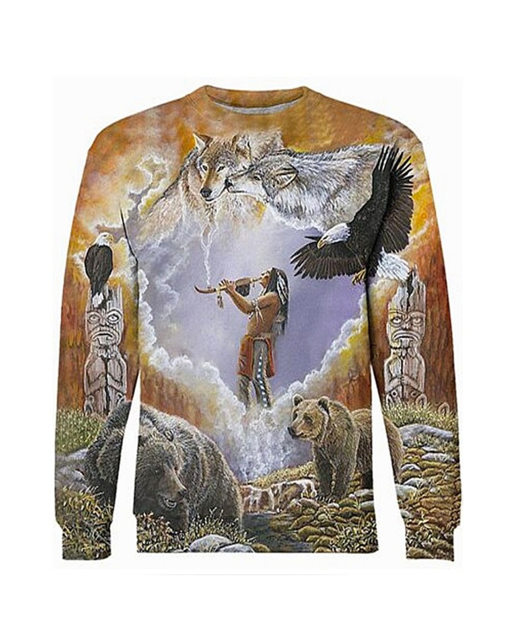 Tessffel native culture 3D Printed Hoodie/Sweatshirt/Jacket/Zipper Mens Womens VG06 front-2