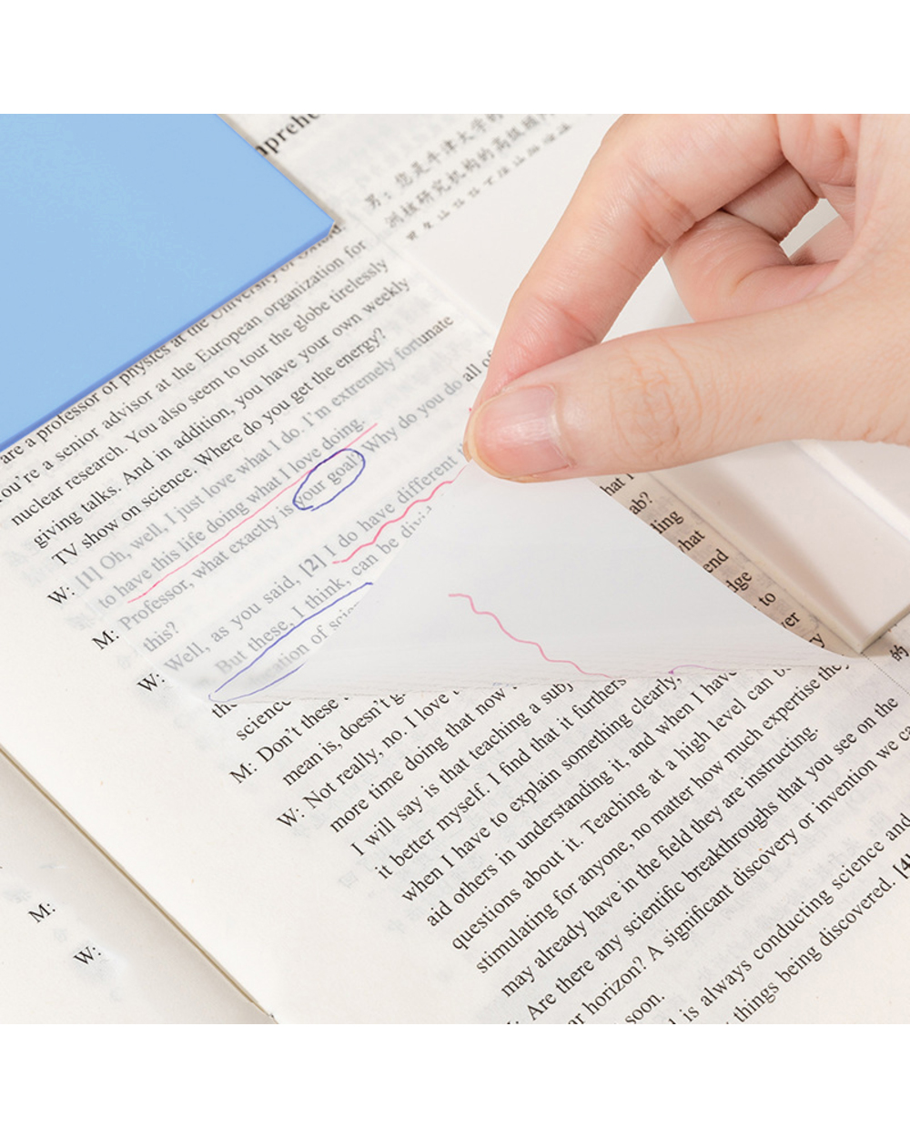 Winzige Transparent Sticky Notes Notepad Memo Bookmark Sticker Note Paper School Office Supplies Stationery front-0