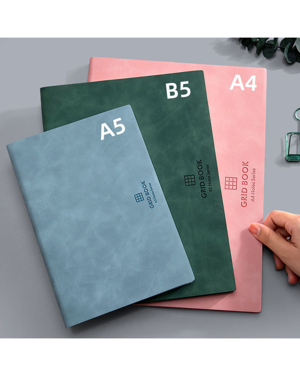 Notebook A5 Thickened Large Business Super Thick Grid Blank Grid Diary Cuaderno Notebooks And Journals Libretas Zeszyt C front-1