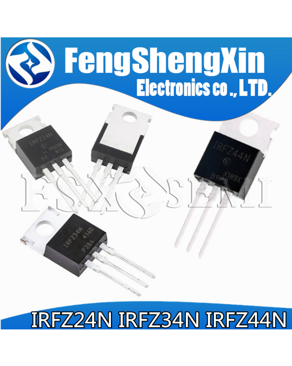 10Pcs/Lot Irfz24n Irfz34n Irfz44n To-220 Irfz24 Irfz34 Irfz44 To220 Power Mosfet front-0