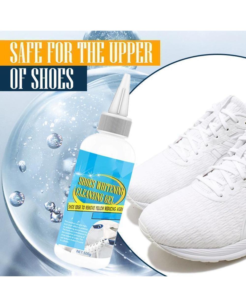 100G White Shoes Cleaner Shoes Whitening Cleansing Gel For Shoe Brush Shoe Sneakers Shoes Cleaning With Making Tape front-0