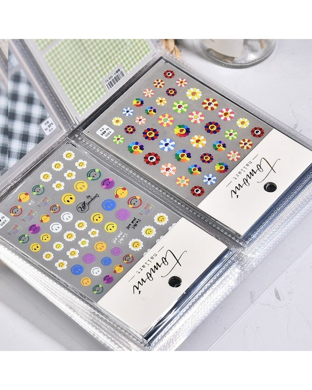 Nail Stickers Storage Book Large Capacity Exhibition front-1