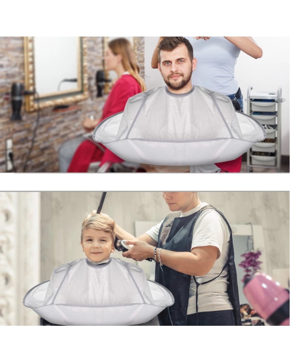 Diy Aprons Hair Cutting Cloak Salon Barber Stylists Cape Cutting Cloak Hairdressing Barber Gift For Man Haircut Capes front-2