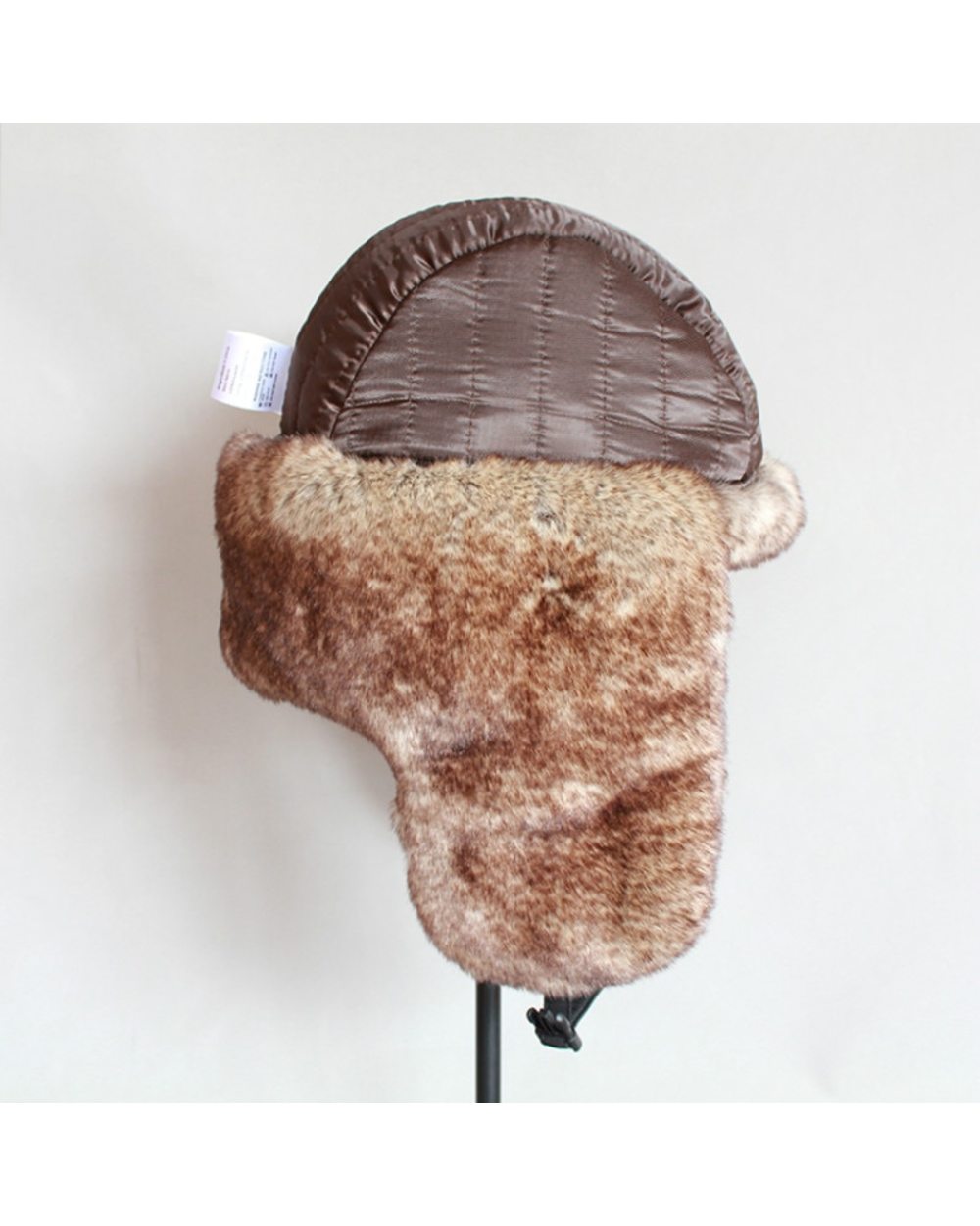Winter Bomber Hat For Men Faux Fur Russian Hat Ushanka Women Thick Warm Cap With Ear Flaps front-5