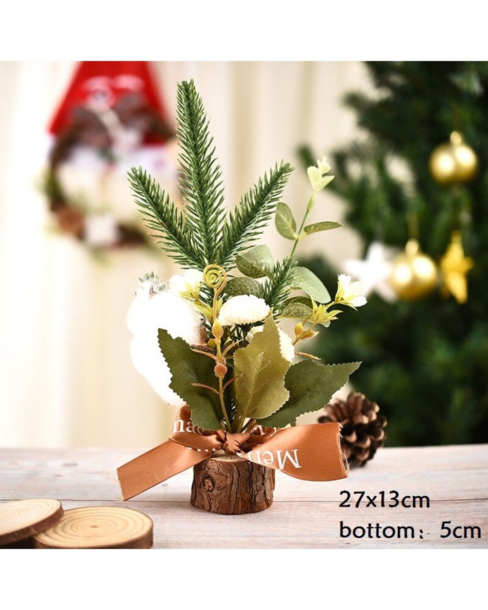 2022 New Artificial Christmas Tree Mini Xmas Tree Table Decoration Christmas Ornament New Year Noel Navidad Natal Party front-5