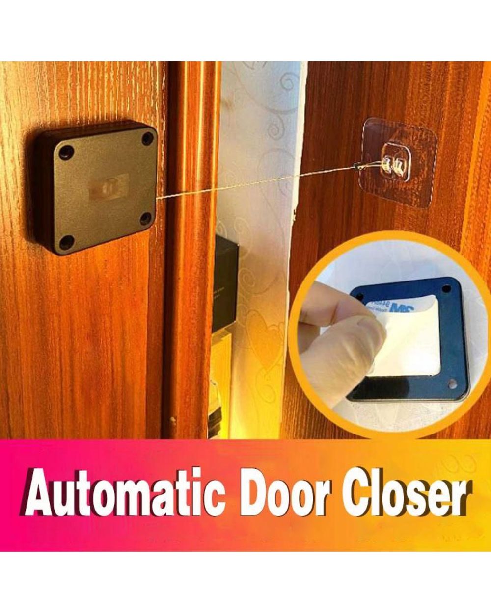 Automatic Sensor Door Closer Automatic Mounted Spring Door Closer Adjustable Surface Door Closer Home Door front-0