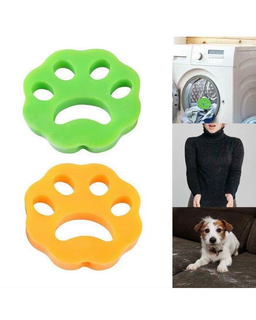 6Pcs Pet Hair Remover Reusable Pet Hair Catcher Washing Machine Cat Dog Fur Lint Hair Remover Clothes Sofa Cleaning Lau front-0