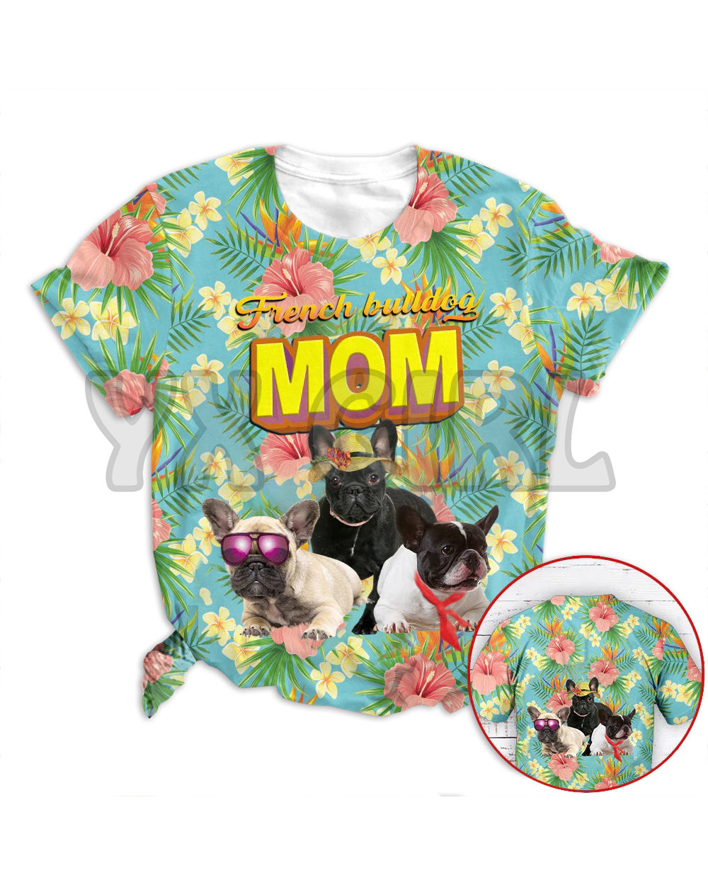 2022 Summer Fashion German Shepherd Mom Tropical3D All Over Printed T Shirts Funny Dog Tee Tops shirts Unisex Tshirt front-4