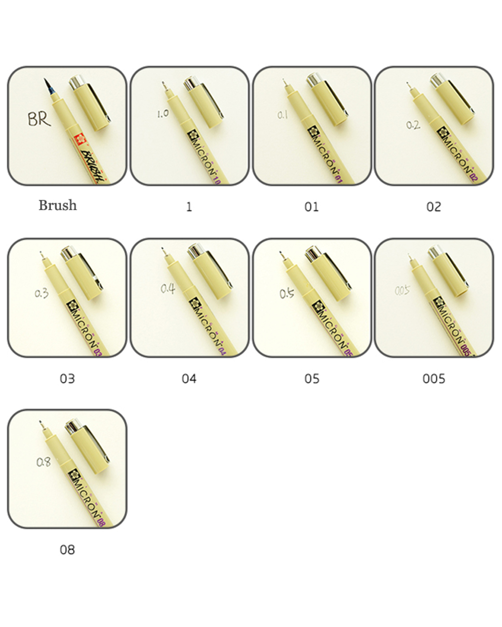 1Pcs Sakura Liner Pen Set Waterproof Black Fineliner Micron Pen Design Sketch Drawing Marker Artist Markers front-4