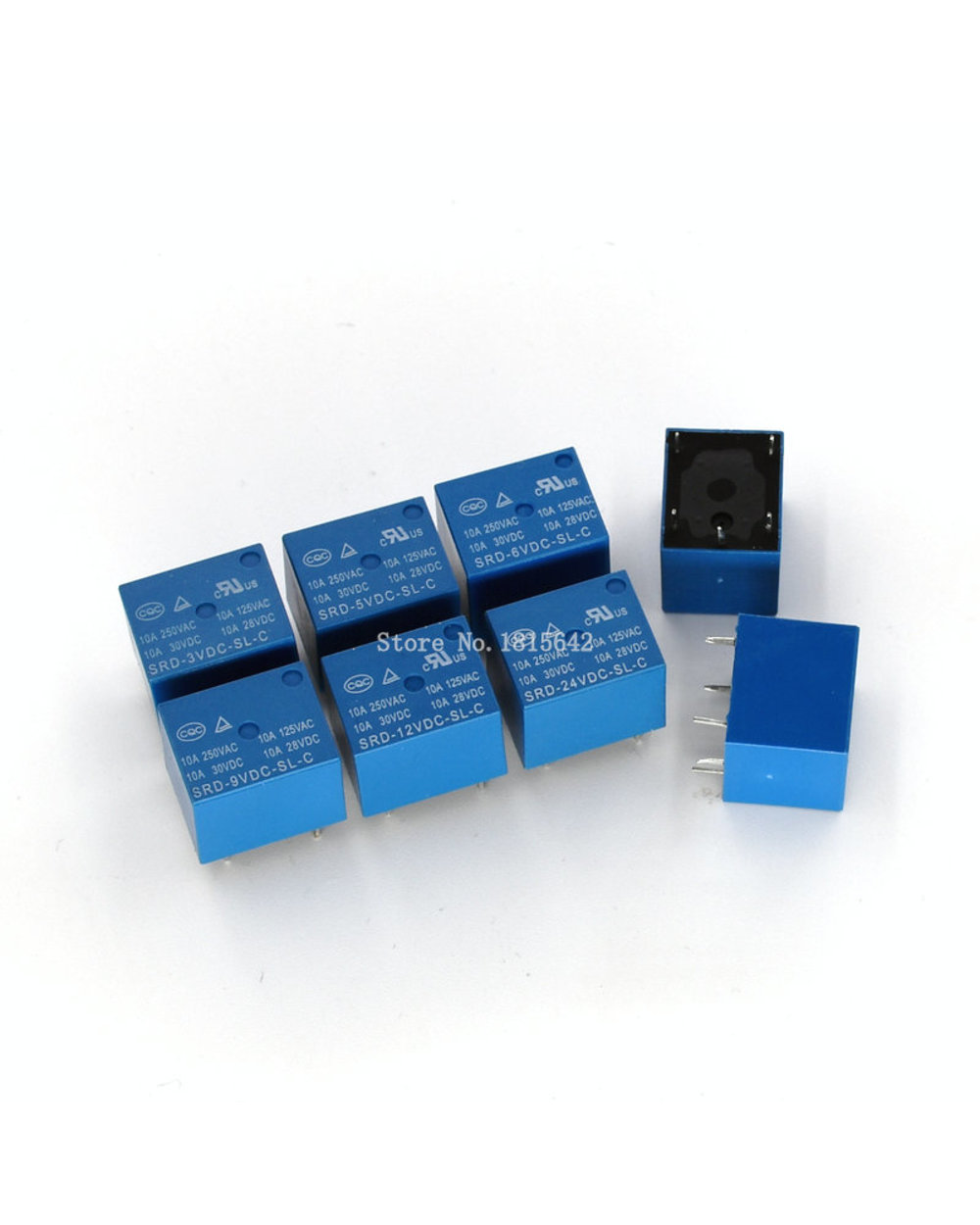 5Pcs Relay Srd-05Vdc-Sl-C Srd-03 05 06 09 12 24 12Vdc-Sl-C 5Pins 3V 5V 9V 6V 24V 12V High-Quality 10A 250Vac 5 Pin front-0