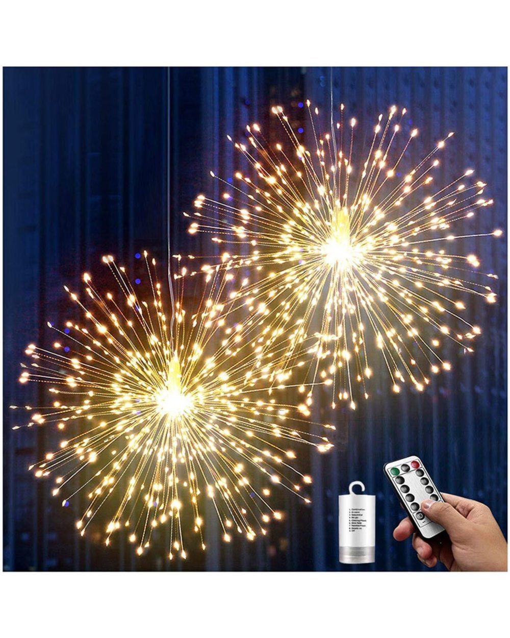 180LED Waterproof Exploding Star Firework Lamp Christmas front-0