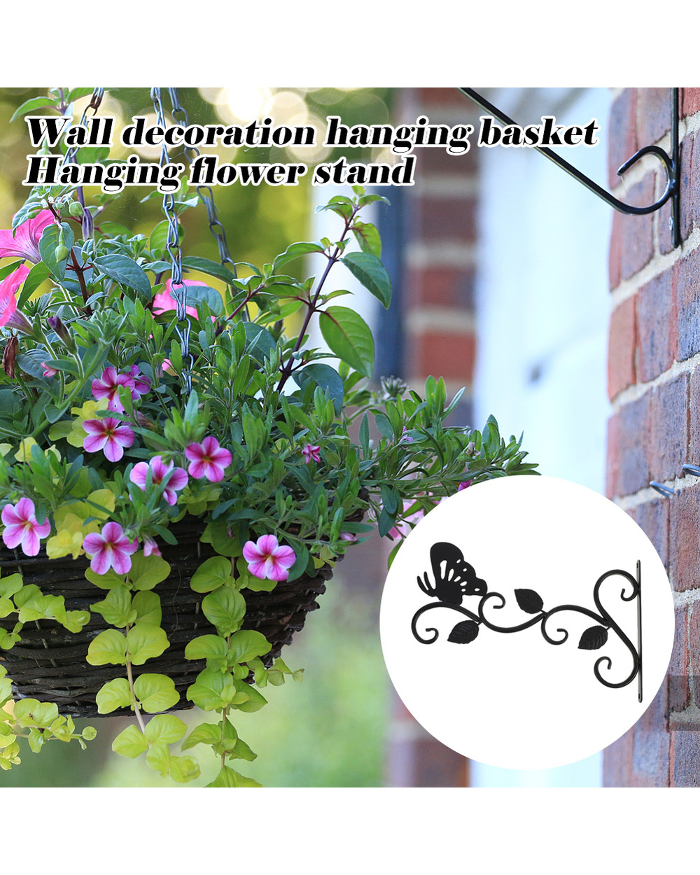 Practical N Plant Basket Simulation Animal Shape Wall-Mounted Flower Pot Holder Outdoor Wall Patio Decoration front-4
