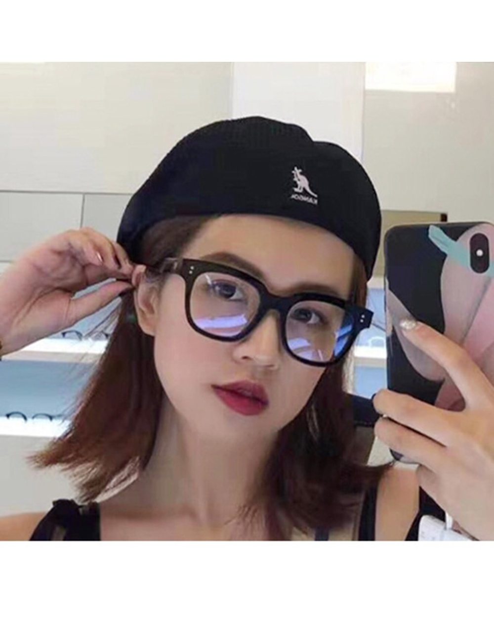 2021 New Women Wool Beret Hat Women Korean Versatile Forward Hats Warm Walking Hat Ladies Solid Color Casual Winter Pai front-3