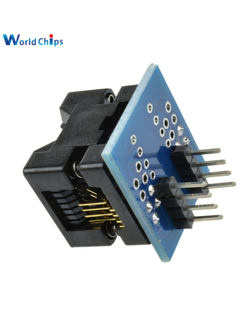 Soic8 Sop8 To Dip8 Ic Socket Wide-Body Seat Wide 150Mil 200Mil Programmer Adapter Socket Blue/Green Smart Electronics front-2