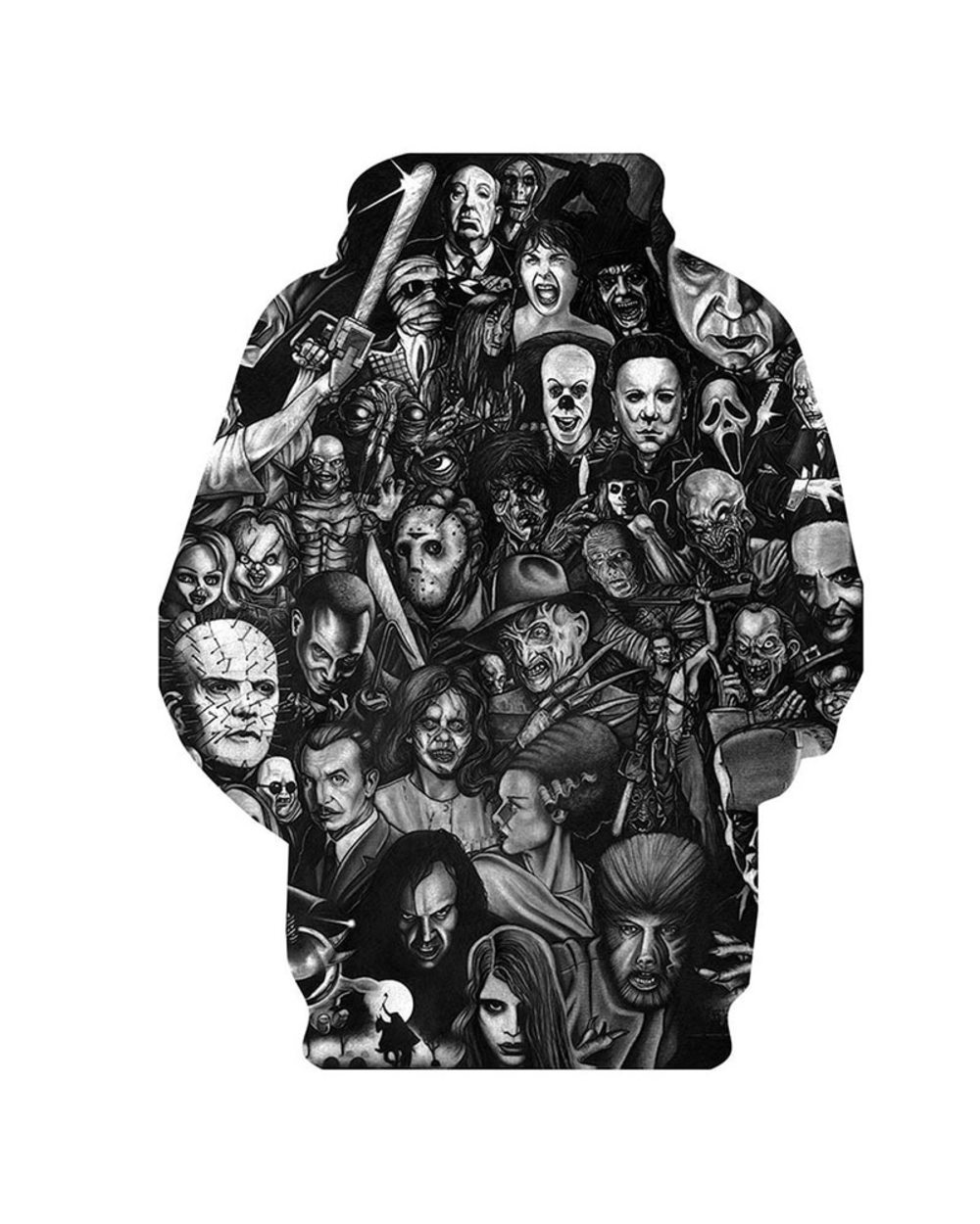 Hoodies Horror Movies 3D Printed Pullover Men Women Casual Oversized Hooded Sweatshirts front-5