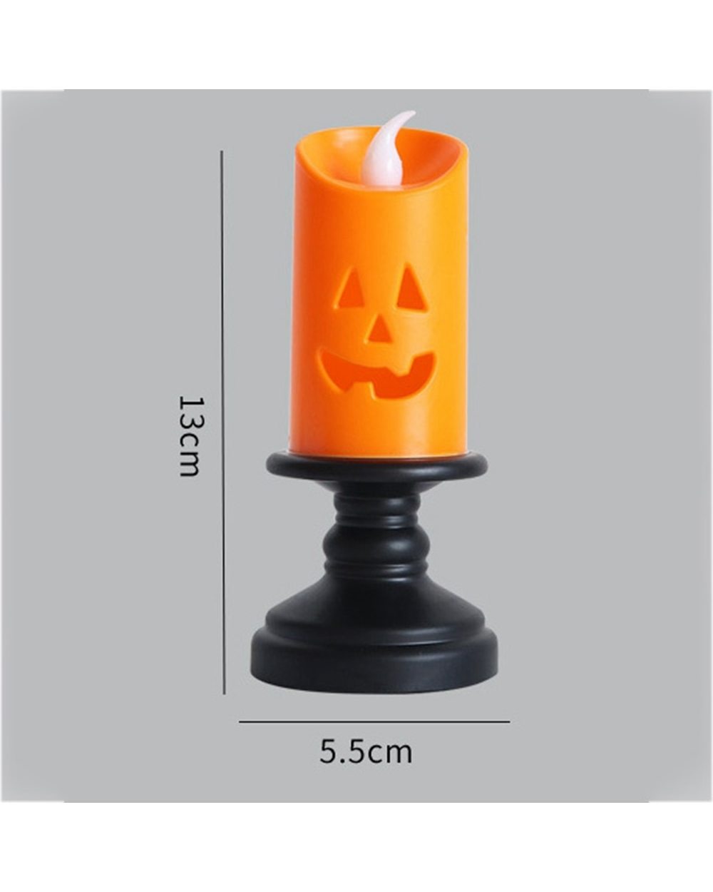 Halloween Lights LED Candle Pumpkin Candlestick Lamp Scery Spider Happy Halloween Carnival Party Decoration front-4