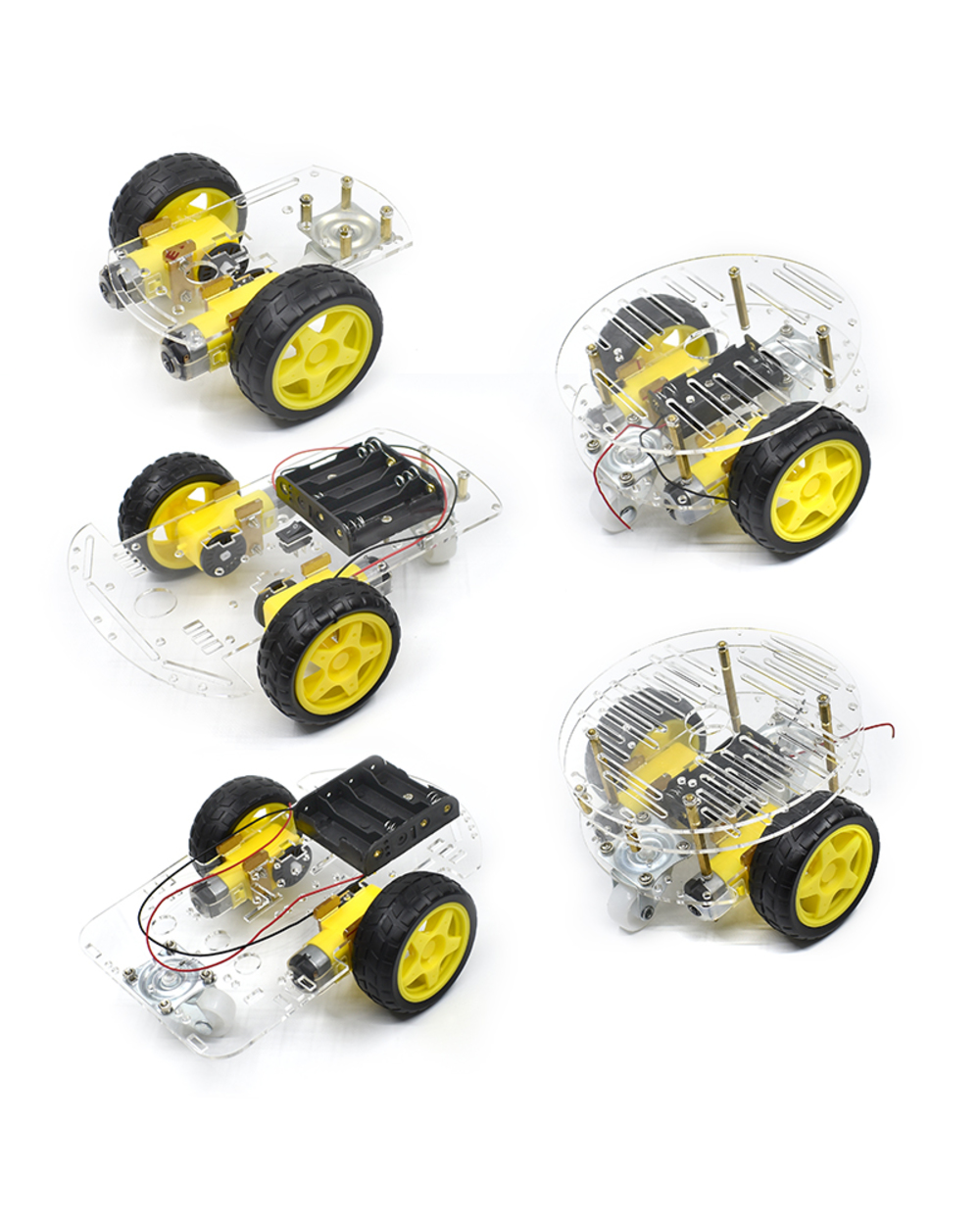 New Avoidance Tracking Motor Smart Robot Car Chassis Kit Speed Encoder Battery Box 2Wd Ultrasonic Module For Arduino Un front-0