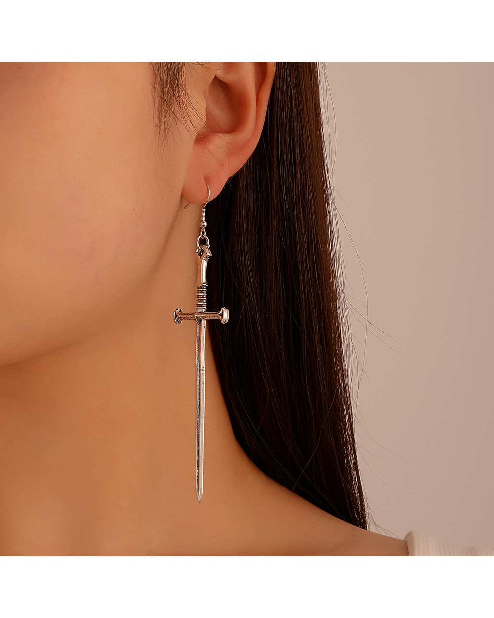 Buy Best Quality Sword Earrings Free Shipping front-1