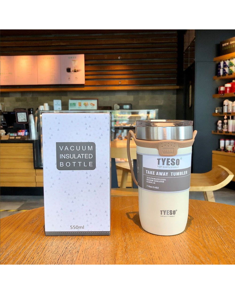 Portable Travel Insulated Mug Stainless Steel front-4