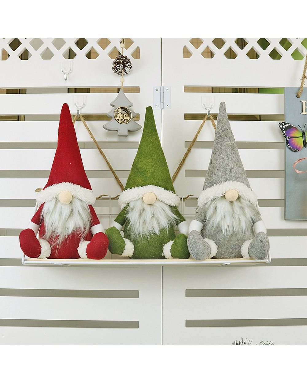 Handmade Santa Cloth Doll Birthday Present For Home Christmas Holiday Decoration Dwarf Elf Home Ornaments Christmas front-5