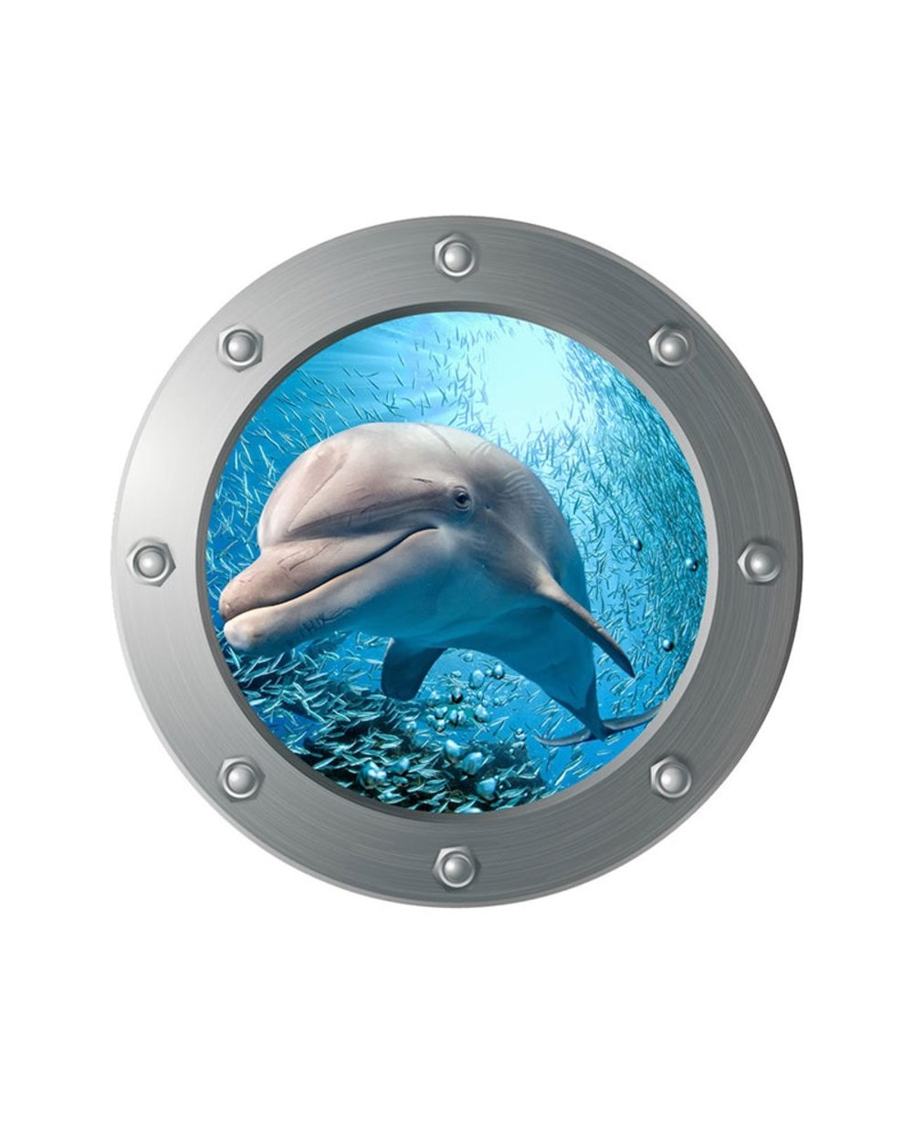 Bathroom Wall Stickers Cute Shark Coral Fish Turtle Sea World Animals 3D Window PVC Decals Tortoise Stickers front-3
