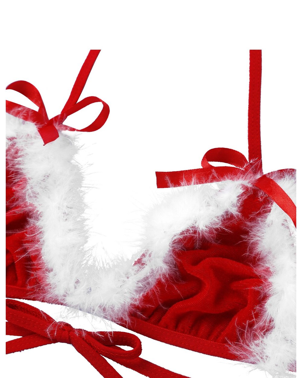 Ladies Christmas Dress Up Erotic Costume Party Lingerie Set Sexy 3-piece Set Santa Claus Santa Claus Cosplay Sexy Exotic front-3