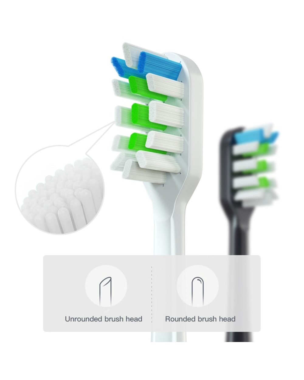 4Pcs/Set Replacement Toothbrush Heads For Soocas X3/X3u/X5 Sonic Electric Tooth Clean Nozzle Dupont Replace Smart Denta front-2