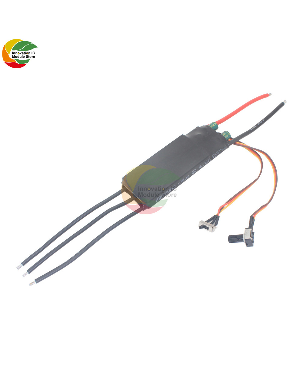 Dc6-24V 1000W Bldc Three-Phase Dc Brushless Hallless Driver Board With Forward Reverse Switch Plc0-5V Analog Input Cont front-1
