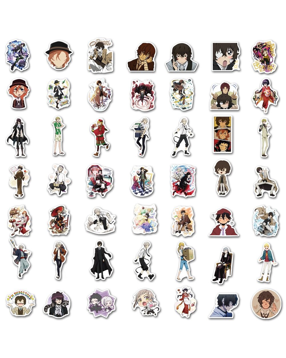 10/30/50Pcs Anime Stickers Japan Decal Laptop Skateboard Suitcase Luggage Scrapbook Anime Stickers front-4