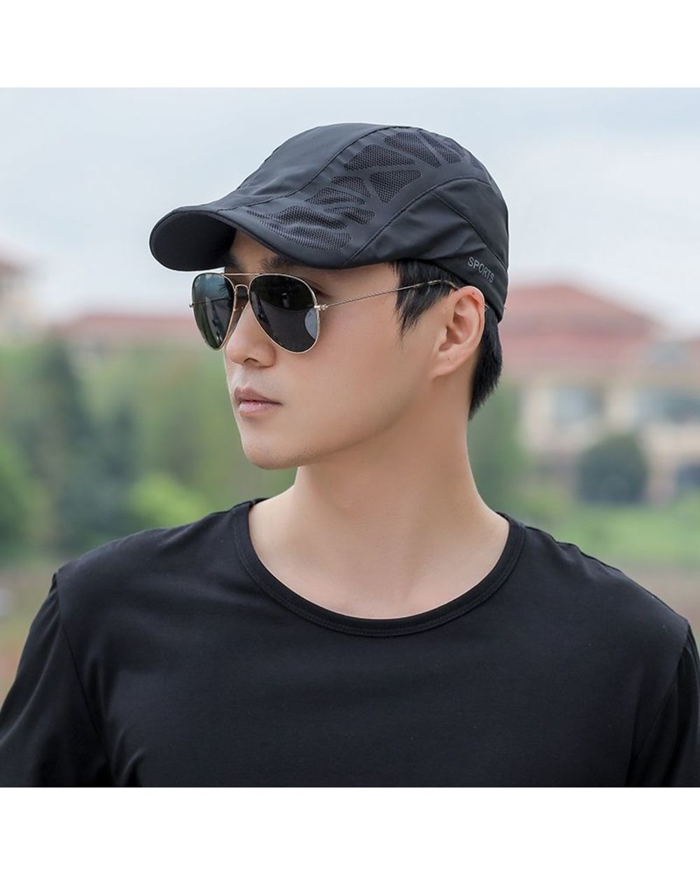 Fashion Letter Beret Hat Men Sun Hats Golf Driving Cabbie Hat Newsboy Flat Ivy Summer Cap Peaky Blinder Casquette Baseb front-3